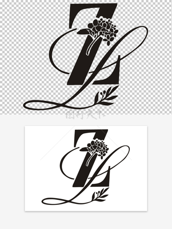 婚礼结婚字母大屏设计logo