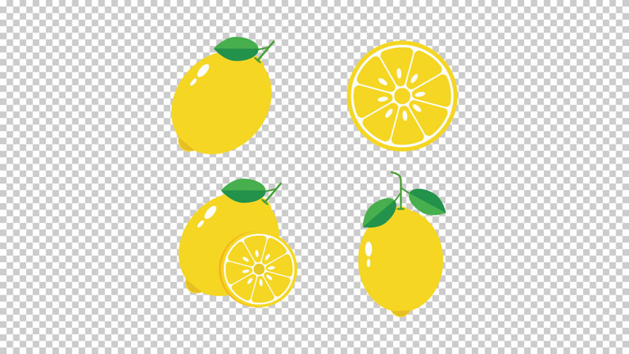 水果柠檬矢量插画