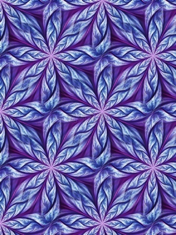 植物花纹 紫花