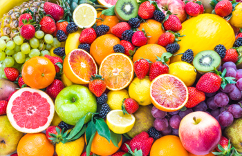 创意新鲜水果集合柚子橘子草莓蓝莓柠檬图片