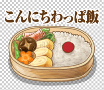创意手绘精致日式营养便当盒饭